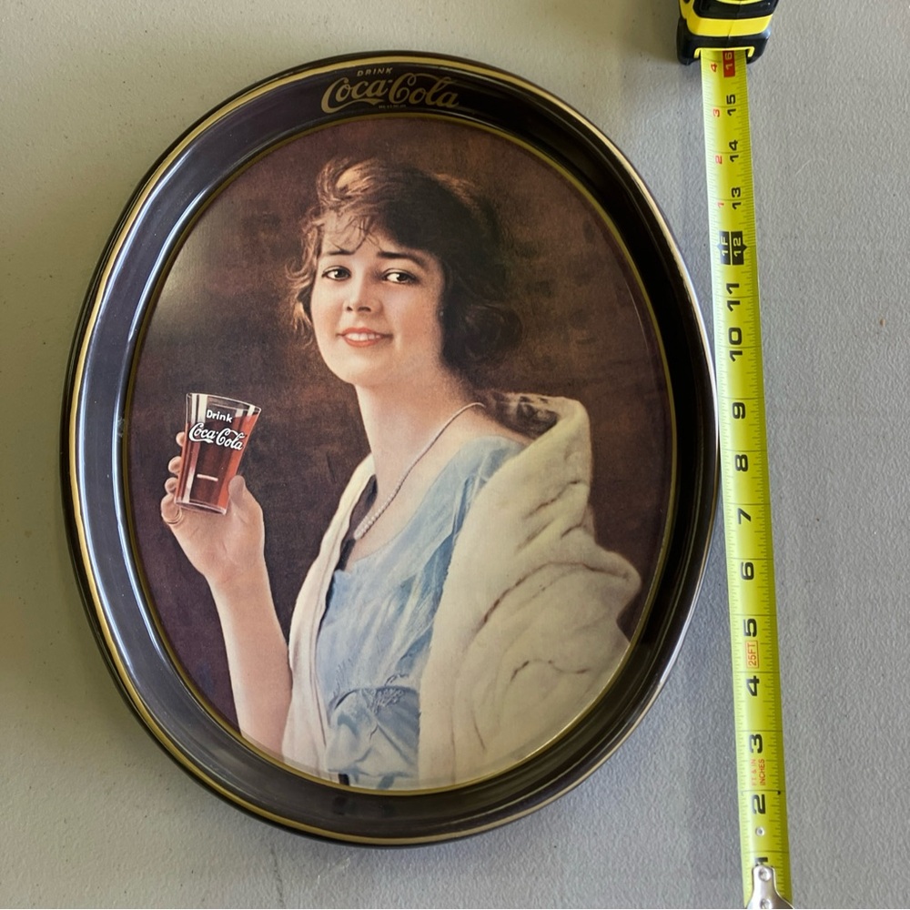Coca-Cola Vintage Oval Tin Sign